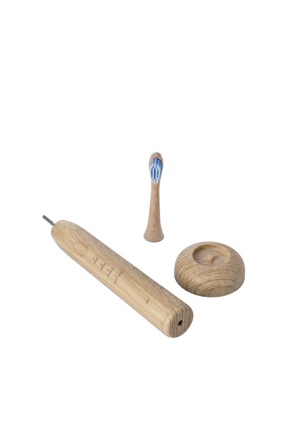 The Clean Toothbrush | Eco-Friendly and Socially Responsible Electric Toothbrush | with Waterproof IPX7 Smart Sonic Technology and USB Charger | Includes 2 Replacement Bamboo Toothbrush Heads