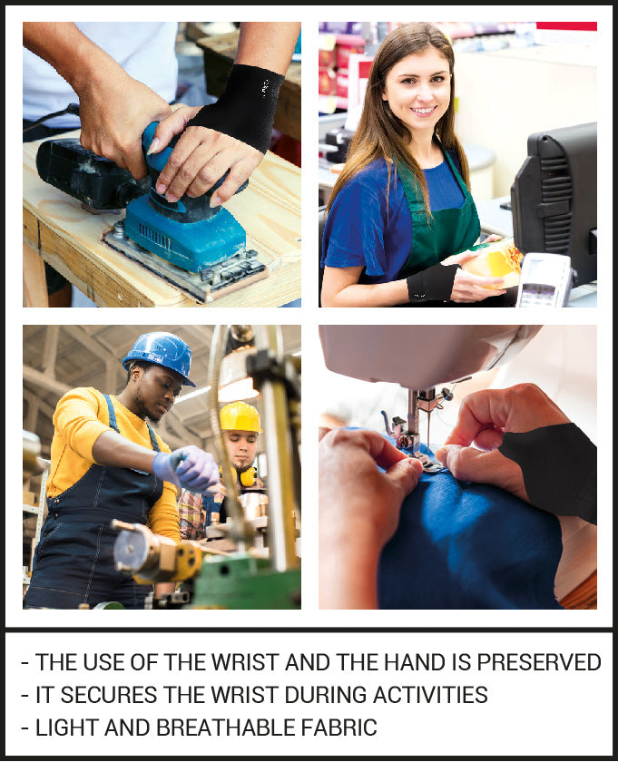 Epitact CARP'ACTIV™ - Day - for Carpal Tunnel Syndrome - Flexible Wrist Brace (Right Hand)