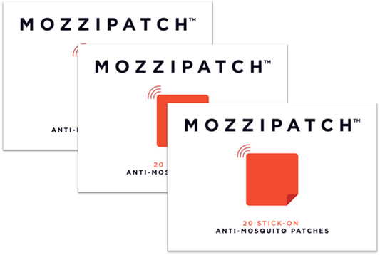 Effective Mozzipatch Mosquito Repellent Patch - 60 Patches/ 3 Packets of 20 | Natural Protection from Mosquitoes | Long-Lasting and DEET-Free | Outdoor Insect Shield