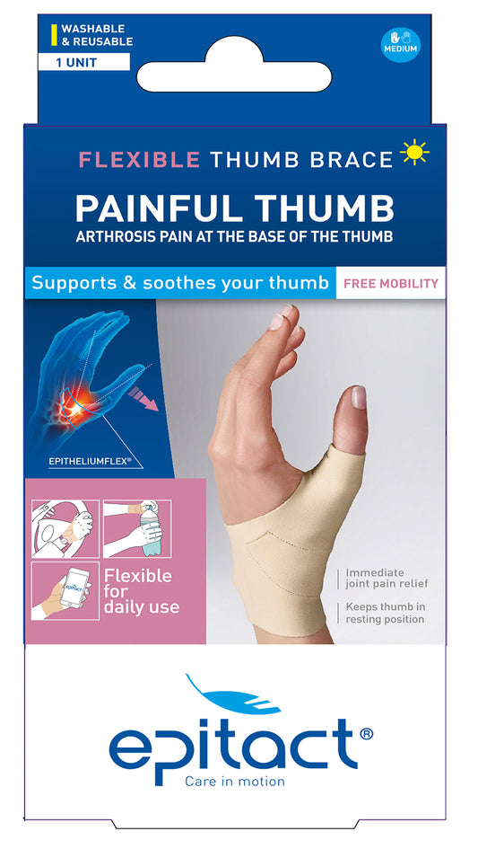 Epitact - Flexible Thumb Brace - Relieves Joint Pain (Right Hand)